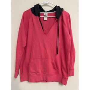VSX Victoria’s Secret Pink Hoodie V Neck Sweatshirt Pullover Kangaroo Pocket